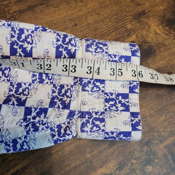 Robert Graham Button Front Shirt 2XL Blue White Multi Preppy - Picture 12 of 12